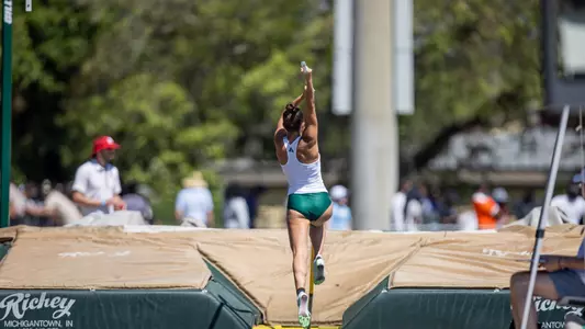 South Florida Bulls during the South Florida Invitational Track and Field Meet on April 6, 2024. (Stephen Galvin/South Florida Track and Field)