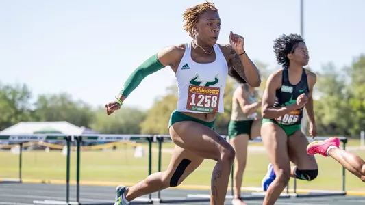 South Florida Bulls during the South Florida Invitational Track and Field Meet on April 6, 2024. (Stephen Galvin/South Florida Track and Field)
