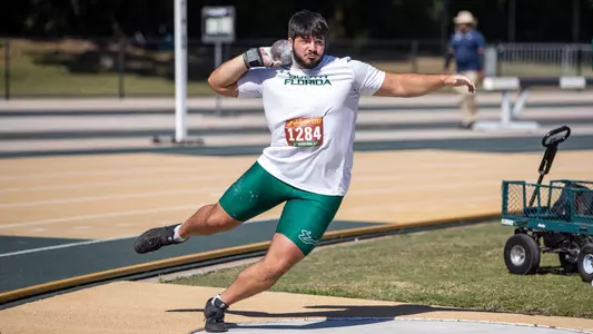 South Florida Bulls during the South Florida Invitational Track and Field Meet on April 5, 2024. (Michael Shaw/South Florida Track and Field)
