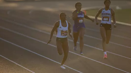 South Florida Bulls during the South Florida Invitational Track and Field Meet on April 6, 2024. (Stephen Galvin/South Florida Track and Field)