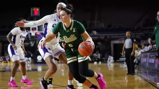 during the South Florida Women's Basketball game vs East Carolina on January 25, 2025.