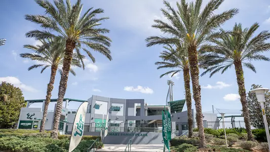 Gonzmart Plaza at the entrance of the USF Softball and Baseball Facilities on February 28, 2024. (Mary Holt/South Florida Athletics)