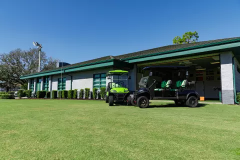 The USF Golf Center photographed on November 26, 2024.
(Carl Schmid / University of South Florida Athletics)