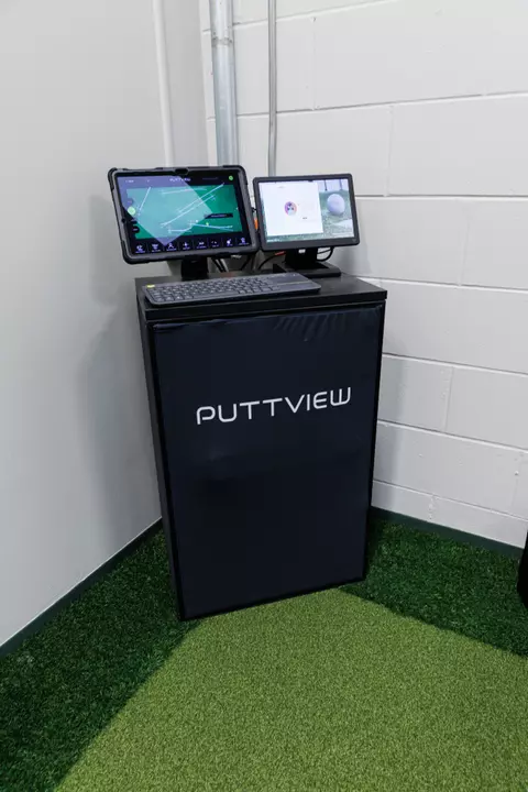 The short game facility, featuring PuttView technology, USF Golf Center photographed on November 26, 2024.
(Carl Schmid / University of South Florida Athletics)