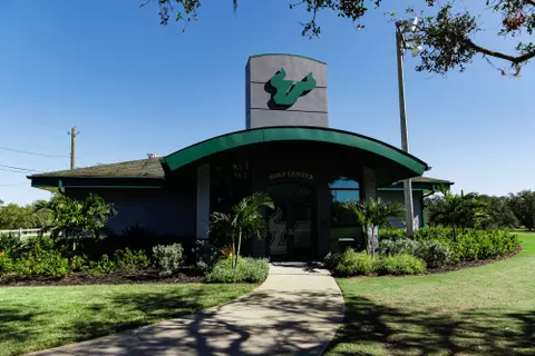 The USF Golf Center photographed on November 26, 2024.
(Carl Schmid / University of South Florida Athletics)