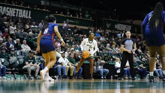 during the South Florida Women's Basketball game vs UTSA on January 29, 2025.
(Chris Henry / University of South Florida Athletics)
