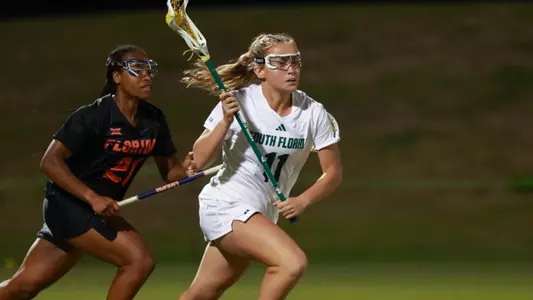 Amanda Ettinger during a South Florida Lacrosse game on February 19, 2025.