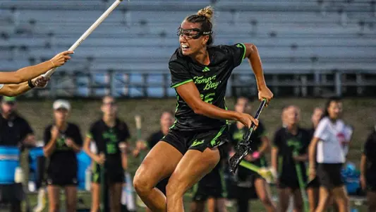 Jordan Salisbury during a South Florida Lacrosse game on August 26, 2025.