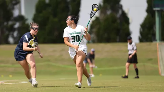 Julia Huxtable during a South Florida Lacrosse game on March 9, 2025.