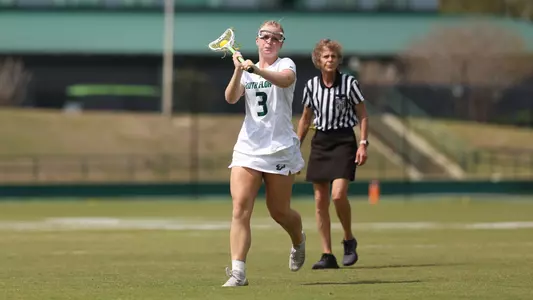 Elle Trzaskawka during a South Florida Lacrosse game on March 9, 2025.