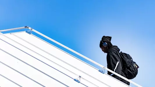 South Florida Men's Basketball Travel Day on November 15, 2025.