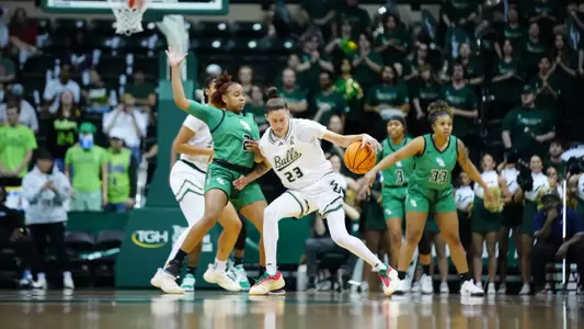 during the South Florida Women's Basketball game vs North Texas on February 1, 2025.
(Chris Henry / University of South Florida Athletics)