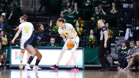 during the South Florida Women's Basketball game vs Memphis on February 22, 2025.
(Chris Henry / University of South Florida Athletics)