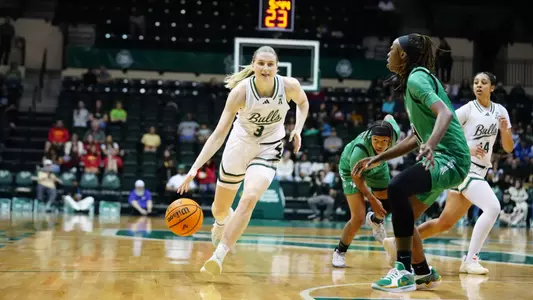 during the South Florida Women's Basketball game vs North Texas on February 1, 2025.
(Chris Henry / University of South Florida Athletics)