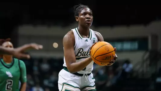 during the South Florida Women's Basketball game vs North Texas on February 1, 2025.
(Chris Henry / University of South Florida Athletics)