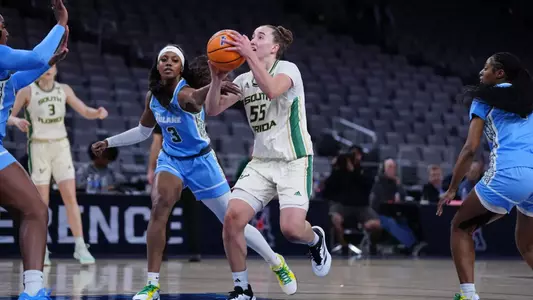 during 2025 South Florida Women's Basketball at AAC Championships vs Tulane March 10, 2025.
(Chris Henry / University of South Florida Athletics)