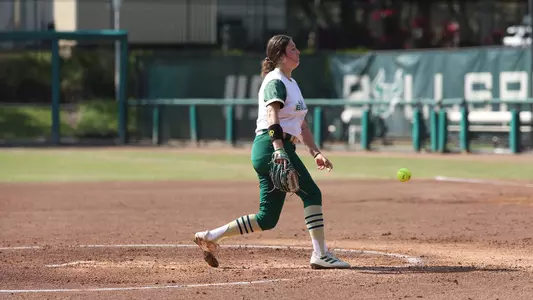 Payton Dixon pitching against UAB