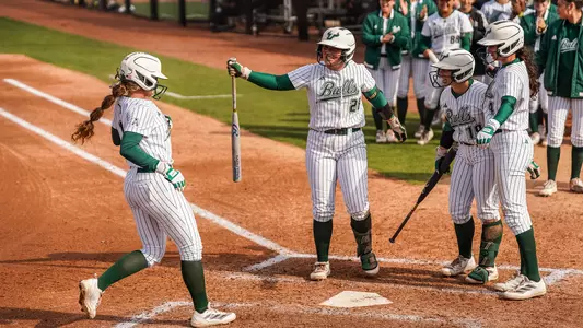Softball home run celebration at Charlotte