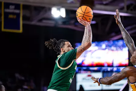 during the South Florida Men's Basketball game vs East Carolina on January 25, 2025.