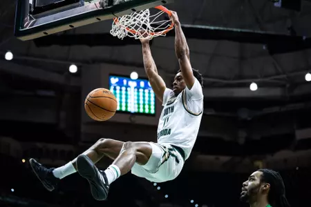 CJ Brown dunk vs UNT