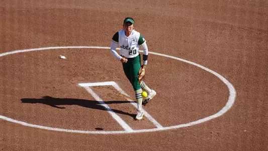 Belle Sardja tossing a one-hitter against Memphis on Saturday