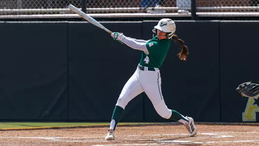 Softball Alexa Galligani getting a hit at Wichita State