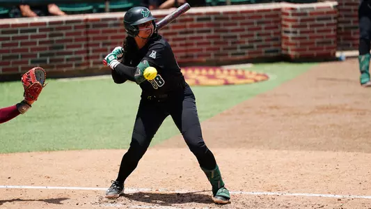 Camille Ortiz-Martinez getting hit by a pitch against FSU