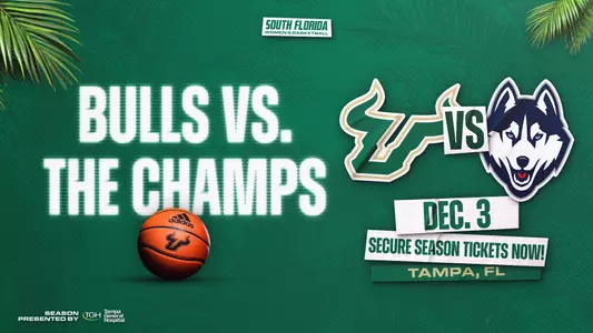 South Florida Women’s Basketball Set to Face Defending National Champion UConn in Tampa Image