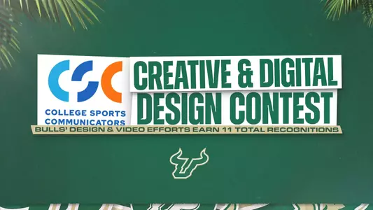 College Sports Communicators Creative and Digital Design Contest; Bulls' Design and Video efforts earn eleven total recognitions