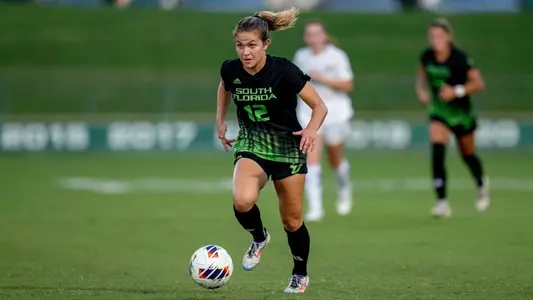 Sadie Sider-Echenberg during the South Florida Women's Soccer match vs Rice on September 19, 2024.
(Chris Henry / University of South Florida Athletics)