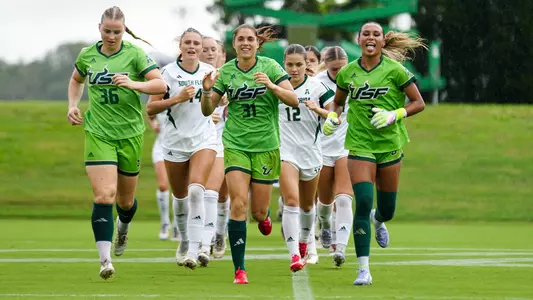 Women's soccer run out vs Colorado State