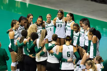 Sarah White during the South Florida Volleyball match vs FSU on September 5, 2025.