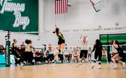 Addy Brus during South Florida Volleyball game vs University of South Carolina on September 7, 2025.