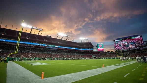 Raymond James Stadium (sunset)