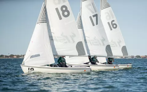 South Florida Bulls during the USF Women's Sailing Trials on February 24, 20204. (Arlette Brito/South Florida Sailing)