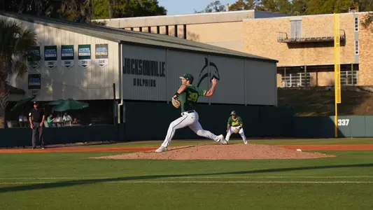 Nolan Bernard on the mound at Jacksonville