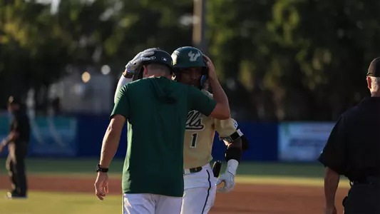 Relaford after reaching base