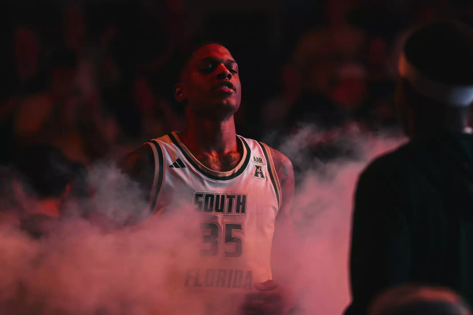 Izaiyah Nelson during the South Florida Men's Basketball match vs Charlotte on March 8, 2026.