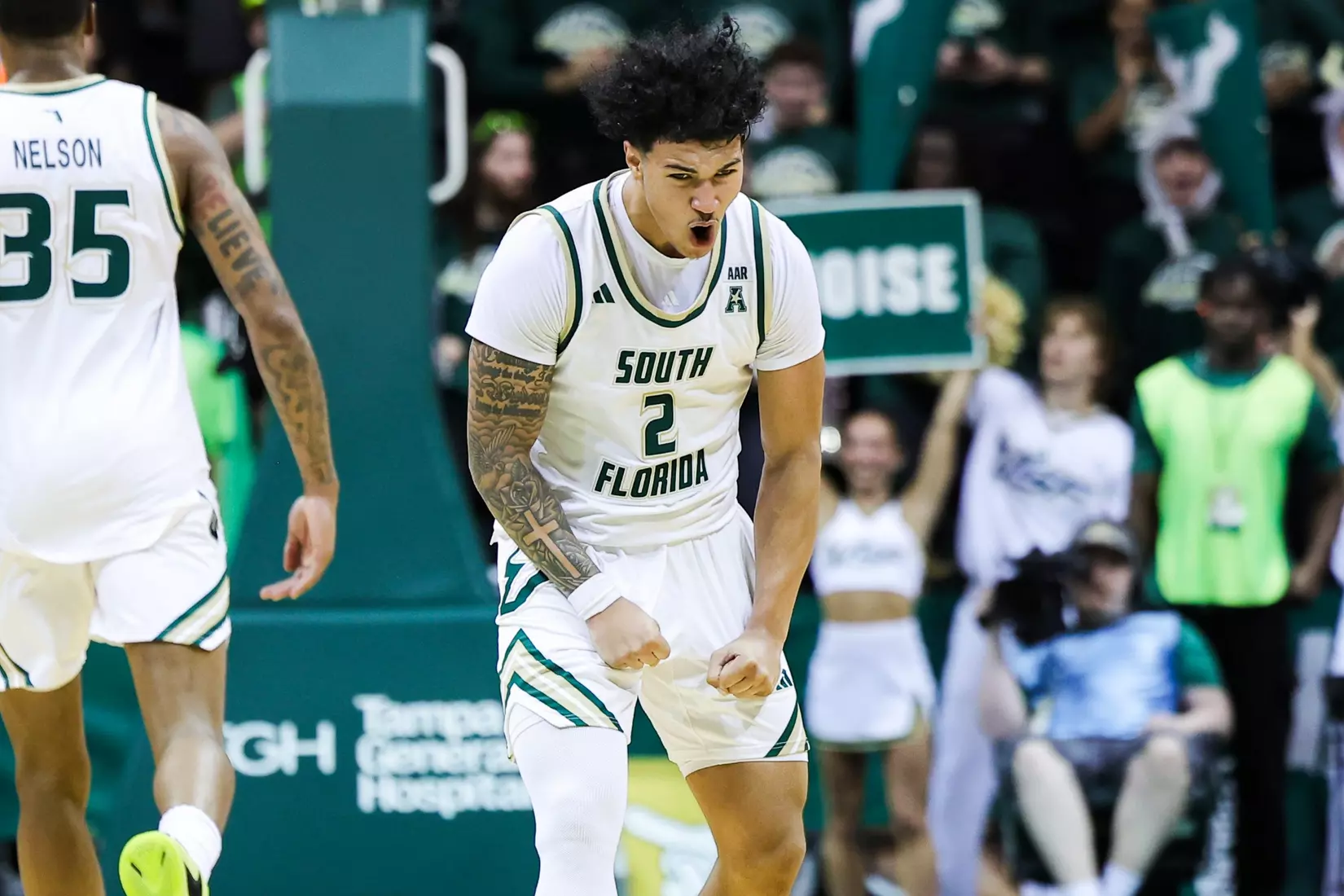 Wes Enis during the South Florida Men's Basketball match vs Charlotte on March 8, 2026.