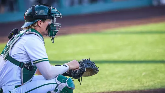 Lance Trippel behind the plate