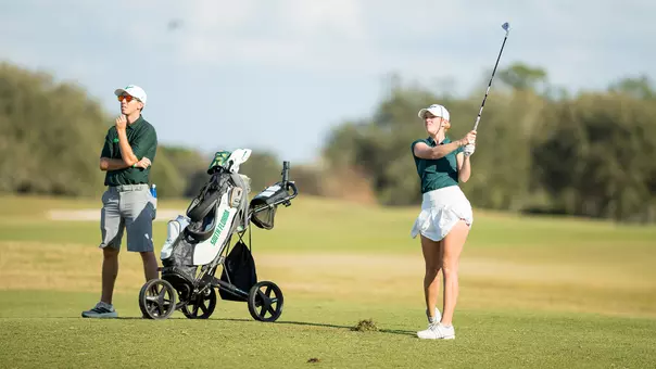 Holly McLean teeing off