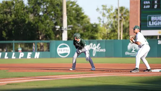 Ryan Pruitt leading off of first.