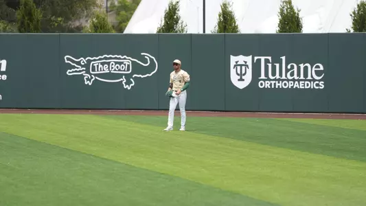 Jacob Green in right field.