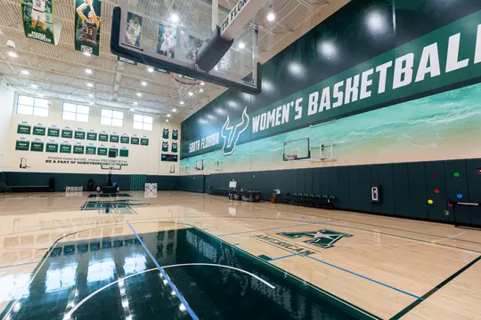 Facilities photos for women's basketball on September 8, 2023. (Mary Holt/South Florida Athletics)