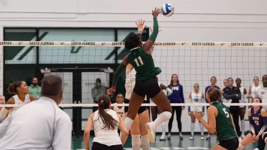 Iyanna Garvin with the Kill against No. 11 TCU