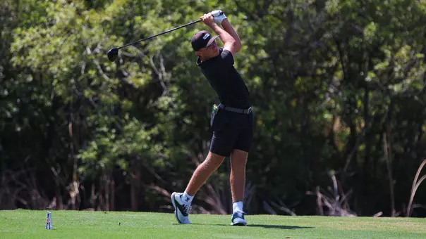 Jackson Spybey teeing off