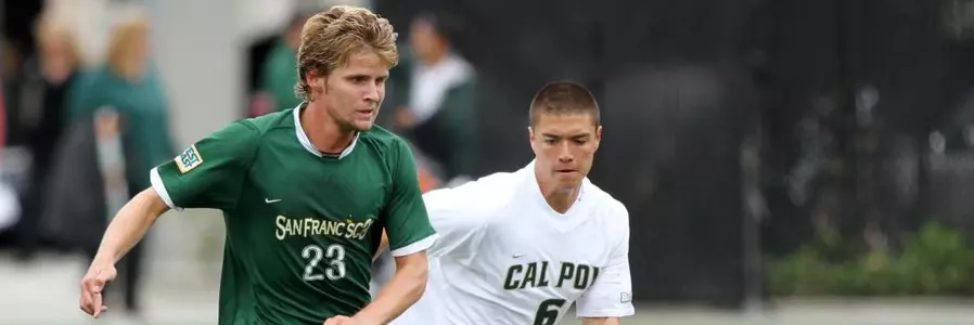 USF Men's Soccer Falls in Closing Seconds at Bay Area Rival Saint Mary's Image