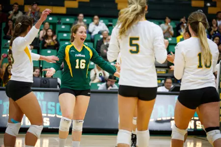 Volleyball Team Celebration - 12 vs. LIU