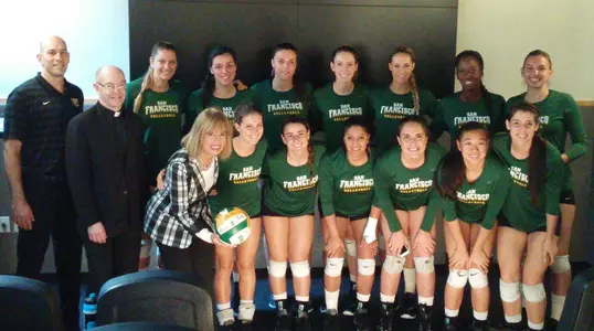 Jackie Speier and USF volleyball