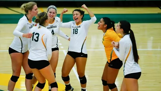 The Dons celebrate a point